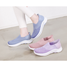 이쁜수작 여성 봄여름 매쉬니트 슬립온런닝화 3cm굽 MK 190