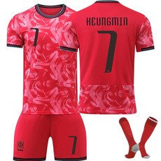 대한민국 손흥민 이강인 홈 어웨이 운동복 트레이닝 반팔티 축구 유니폼 키즈 주니어 호환상품