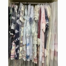 通用衣物防塵袋 Ló裙 JK裙 壓克力收納罩, 1個, 普通品質：一般厚度小號1個不夠用,升級材質60*90cm防污防塵