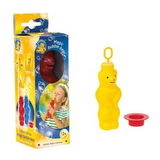 PUSTEFIX Bubble Bear 170g(6온스) 버블 블로잉 스퀴즈 투 블로우 장난감 아동용 (다양한 색상)