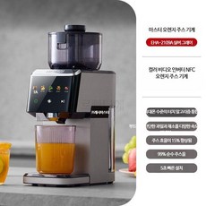 루미에뜨 저속 착즙기 가정용 과일야채주스기 소형 다기능 원액기 변속 모터 적용 휴대형 주서기 건강주스제조기, 3_그레이, 단일 모델