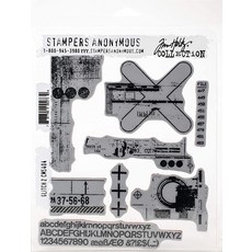 Stampers Anonymous CLING RBBR 스탬프 세트 글리치 2