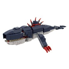 심해 바다 생물 샤크 상어 시리즈 조립 호환 빌딩 블록, 1개, 심해 고래상어 333PCS