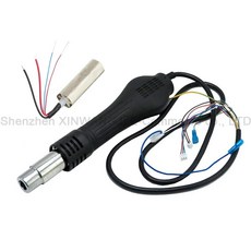 BGA 납땜 스테이션 Saike 898D 852D+ 858D 909D 952D+ 8586D 852D++ 납땜 스테이션용 뜨거운 공기 총 핸들, 1개, 02 Package 1