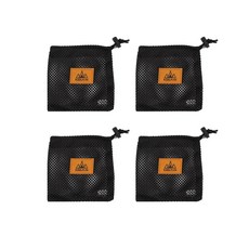 KOOLMAN(쿨맨) 다용도 메쉬 캠핑 수납 파우치 A 15cm, 4개, 1단, A 메쉬 파우치 - 15cm 블랙