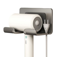 에스위두 항공 알루미늄 기스방지 선정리 일체형 튼튼한 드라이기 거치대, 블랙, 1개