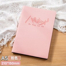 活頁記賬本 存錢本 理財筆記本 現金日記賬本 手帳明細賬 可放錢零花錢收納 多功能家庭理財筆記本, 1個, 粉色非活頁/八方來財