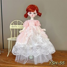 6分 BJD 娃娃衣 30公分 玩偶換裝 洛麗塔裙子 休閒套裝, 1個, YSH-55號,6分衣服（不含娃娃和鞋子）