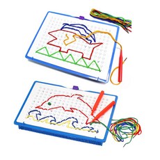 노인 치매예방 소근육발달 실꿰기 집중력 퍼즐 복지관 어르신 놀이, 선택6-실꿰기 페그보드