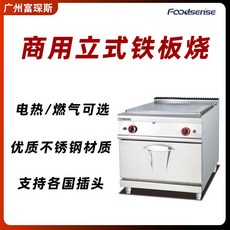 Foodsense 立式厚鐵板燒 商用燃氣/電熱 飯店專用, 1個, GH-983A