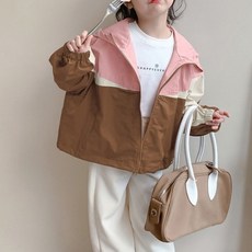 구빠방 아동 배색 후드 아노락 자켓 바람막이