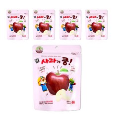 리더스인팜 뽀로로 동결건조 과일칩 사과가 쿵, 5개, 15g