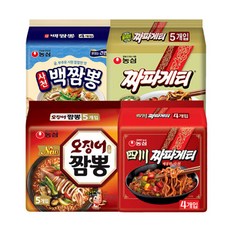 농심 짜파게티 사천짜파게티 오징어짬뽕 사천백짬뽕 라면 모음
