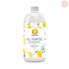 獅子寶寶 全效萬用清潔液 700ML 小蘇打檸檬酸 植物來源溫和配方 多用途居家清潔, 1個, 全效萬用清潔液/700ML