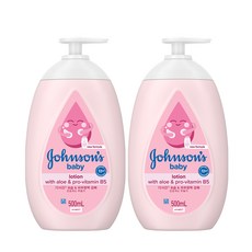 존슨즈 베이비 로션 핑크, 500ml, 2개