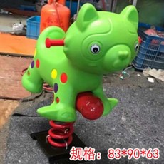 놀이터 야외 스프링 흔들 말 그네 용수철 승마 장난감 의자, 그레이