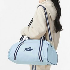 나이키 더플 백 팀백 공용 레트로 크로스백 숄더백 24L 끈조절 가능 다용도 백 여행 스포츠 가방, 1개