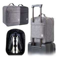 캐리어 탈착형 슈즈백 빅사이즈 골프화가방 신발주머니, 그레이, 1개