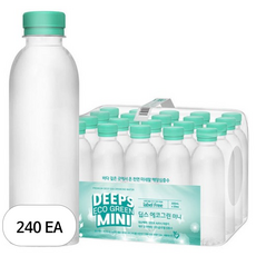 Deeps 먹는해양심층수 딥스 에코 그린 미니 무라벨, 240개, 300ml
