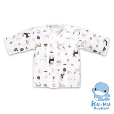 酷咕鴨 北歐迷境森林反手袖紗布肚衣-2入