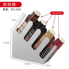 테이크아웃 종이컵 정리대 거치대 정리함 뚜껑 테이크아웃컵 보관 수납함 스테인리스, 스테인리스 스틸 사선체크, 1개