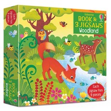Usborne 經典童書系列：林地 (3款9片大拼圖+1本小書) 盒裝, 詳見詳細資訊