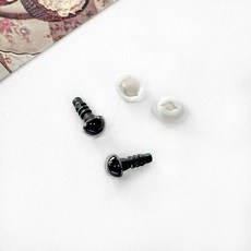 헤세드 뉴 크리스탈 인형눈 부엉이눈 고양이눈, 투명 8mm, 10개