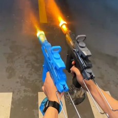 LED 전동 물총 자동 워터건 전자동, 블랙, 1개