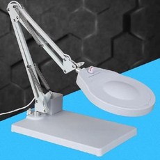 pcb 확대경 돋보기 고화질 작업용 시계 탁상용 램프 고배율 휴대용 정밀 검사, C. 메탈 화이트 유리 30배