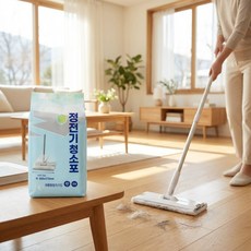 먼지슥싹 강력 정전기 청소포 대용량 대형 벌크팩 40매 먼지 머리카락 강아지털, 2개