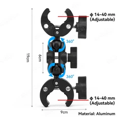 인스타 360 X5 GO 오토바이 자전거 클립 브래킷 고프로 DJI 액션 셀카봉 카메라 액세서리, 06 TYPE 15