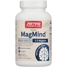Jarrow FORMULAS 賈羅公式 MagMind左旋蘇糖酸鎂補充素食膠囊, 90顆, 1罐