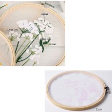 직장인 집콕 놀이 DIY 공예 취미 활동 프랑스 자수 꽃 키트