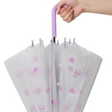 어린이 eva 우산 휴대용 데이지 투명 아동 우산 유아