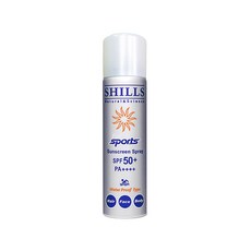 SHILLS舒兒絲-很耐曬超清爽SPF50+/PA++++長效約8hr抗汗隔水涼感防曬噴霧90g/罐-戶外運動(銀), 90g, 1件, 戶外運動(銀)