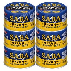 나카무라야 정통 인도식 고등어 카레 (150g x 6캔 세트), 인디아커리 고등어 통조림, 1개, 150g