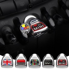 미니쿠퍼 3세대 스위치 버튼커버 악세사리 F시리즈 F54 F55 F56 F57 F60 3도어 5도어 클럽맨 컨트리맨 전차종호환 차량용품, 1개, 블랙레드하트