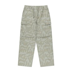와키윌리 카무 플라주 그래픽 카고 팬츠 아이보리 895900