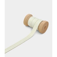 패션스타트 베이직 슬림 가방끈 웨이빙끈 10mm X 45m, 1개, 아이보리