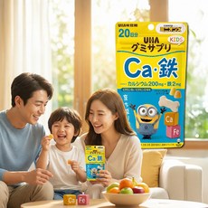 UHA 구미 과일맛젤리 KIDS 칼슘 철분 비타민 성장기필수 어린이영양제 100정 1개, 1