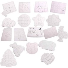 종이 무지 그리기 퍼즐 곰 15조각