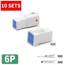 JST JWPF 타입 버트 세트 VSLE 플러그 암수 케이블 10 방수 자동차 커넥터 02T 03R, 6P whole set