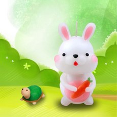 초등 만들기수업 양초점토 토끼와 거북이 양초 만들기 5개세트 창작활동 홈스룰링 창체