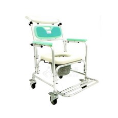 來而康 恆伸 ER-4601 鋁合金附輪背可調便盆椅, 1個