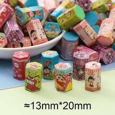 仿真卡通多邊形餅乾盒 DIY 兒童玩具 娃娃機微縮擺件便利店套裝配件, 1個, 餅乾盒