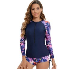 엄마래쉬가드 할머니 여성 중년 집업 비치웨어 긴팔 상의수영복 빅사이즈