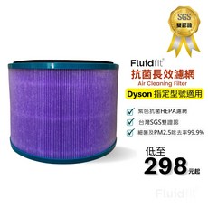 Fluidfit 空氣清淨機濾網 適用 Dyson HP00 HP01 HP02 HP03 DP01 DP03, 1個, 抗菌版1入(超商單筆最多2入), WV-HP00
