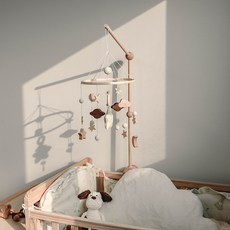 퍼닐드 원목 모빌 3종 신생아 아기 유아침대용 모빌장난감, 모빌 C타입, 1개