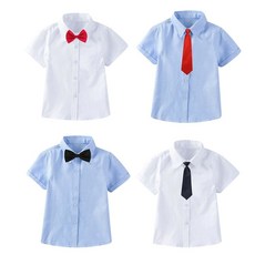 Baby童衣 男童長袖襯衫 素色兒童襯衫 畢業照花童襯衫 四季皆宜