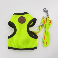 소형견 가성비 여름 망사 조끼 하네스세트 애견산책 끈세트 심풀, 단일사이즈